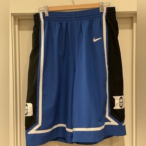 NIKE Duke basketball away shorts large